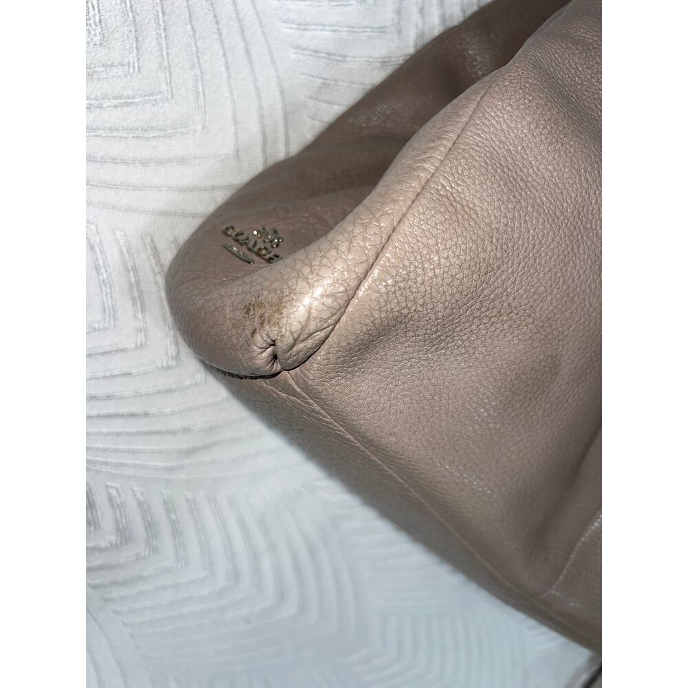 Coach Leather Handbag Lot – Shoulder Bag & Mini Purse, Beige, Elegant F 34495 - Picture 13 of 15